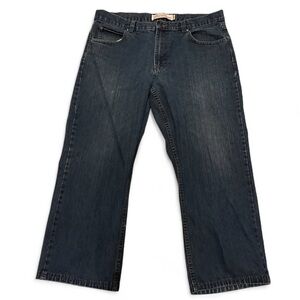 St. John’s Bay Straight Fit Jeans Men’s 36x25 Medium Wash Denim Wide-leg